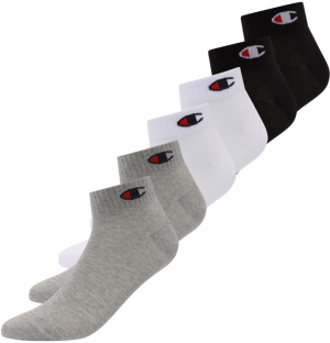 Champion Authentic Athletic Apparel Ponožky  sivá / červená / čierna / biela
