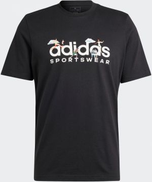ADIDAS SPORTSWEAR Tričko  zmiešané farby / čierna
