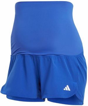 ADIDAS PERFORMANCE Športové nohavice 'Pacer Woven Stretch Training Maternity'  modrá / biela