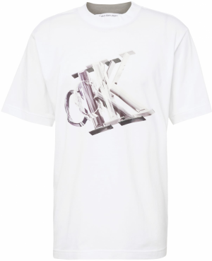 Calvin Klein Jeans Tričko  antracitová / kamenná / svetlosivá / biela
