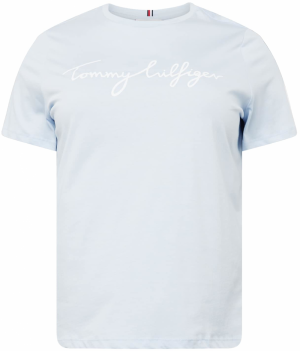 Tommy Hilfiger Curve Tričko  svetlomodrá / biela