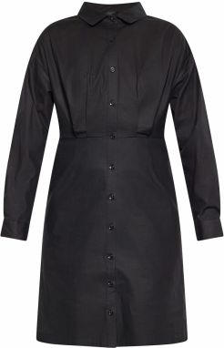 DreiMaster Klassik Košeľové šaty  čierna