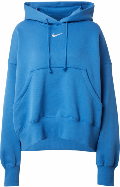 Nike Sportswear Mikina 'PHOENIX FLEECE'  modrá / biela