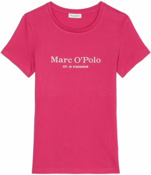 Marc O'Polo Tričko  tmavoružová / biela
