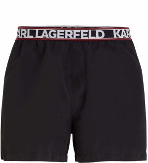 Karl Lagerfeld Plavecké šortky  červená / čierna / biela