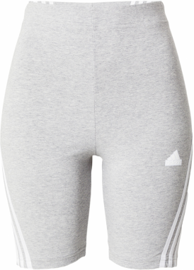 ADIDAS SPORTSWEAR Športové nohavice 'Future Icons'  sivá melírovaná / biela