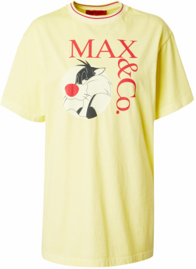 MAX&Co. Tričko 'IZZY'  žltá / svetložltá / červená / čierna