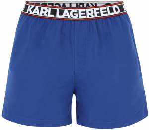 Karl Lagerfeld Plavecké šortky  enciánová / červená / čierna / biela