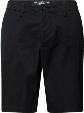 HOLLISTER Chino nohavice  čierna