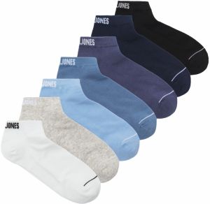 JACK & JONES Ponožky 'OWEN'  námornícka modrá / námornícka modrá / dymovo modrá / tmavomodrá / zafírová / sivá melírovaná / biela