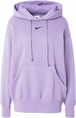 Nike Sportswear Mikina 'Phoenix Fleece'  fialová / čierna