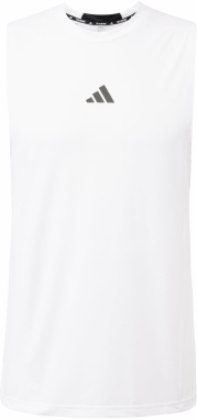 ADIDAS PERFORMANCE Funkčné tričko 'D4T Workout'  čierna / biela
