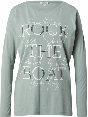 Soccx Tričko 'Rock the Boat'  mätová / jedľová / biela