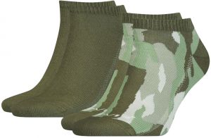 LEVI`S - 2PACK Levi`s army green camouflage členkové ponožky