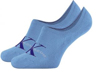 CALVIN KLEIN - CK jeans logo neviditeľné ponožky modré