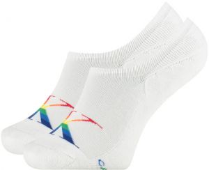 CALVIN KLEIN - CK jeans logo white neviditeľné ponožky - pride edition