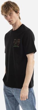 Pánske tričko Wood Wood Bobby JC Robot T-shirt 12215709-2491 Čierna