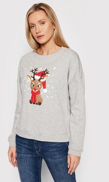 Vero Moda Mikina Reindeer 10262925 Sivá Regular Fit