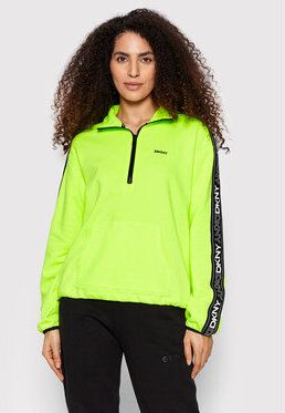 DKNY Sport Mikina DP1T8786 Zelená Relaxed Fit