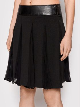 DKNY Trapézová sukňa P1JN0L90 Čierna Regular Fit