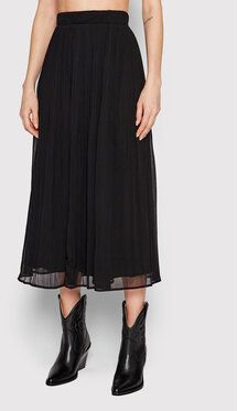 Bruuns Bazaar Plisovaná sukňa Carma BBW3246 Čierna Regular Fit