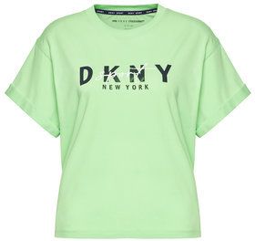 DKNY Sport Tričko DP0T7854 Zelená Oversize