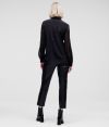 Blúzka Karl Lagerfeld Silk Blouse W/Buttoned Sleeves galéria