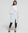 Kabát Karl Lagerfeld Cotton Twill Db Coat galéria