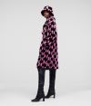 Kabát Karl Lagerfeld Kl Monogram Faux Fur Coat galéria