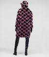 Kabát Karl Lagerfeld Kl Monogram Faux Fur Coat galéria