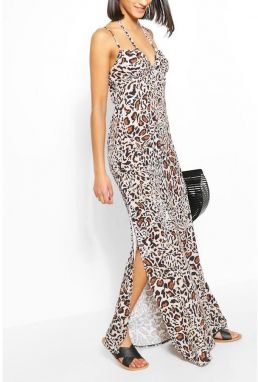 Leopardie maxi šaty
