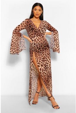 Dlhé šaty s leopard vzorom