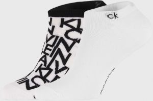 2 PACK bielych ponožiek Calvin Klein Deangelo