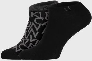 2 PACK čiernych ponožiek Calvin Klein Deangelo