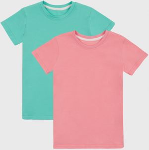 2 PACK dievčenských basic tričiek