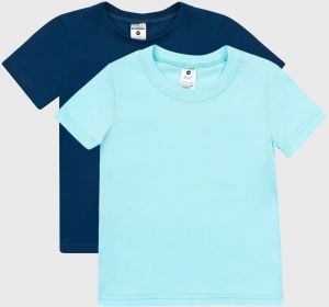 2 PACK modrých chlapčenských tričiek