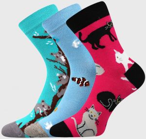 3 PACK dievčenských ponožiek Animals