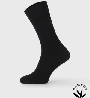 Čierne bambusové spoločenské ponožky Bellinda
